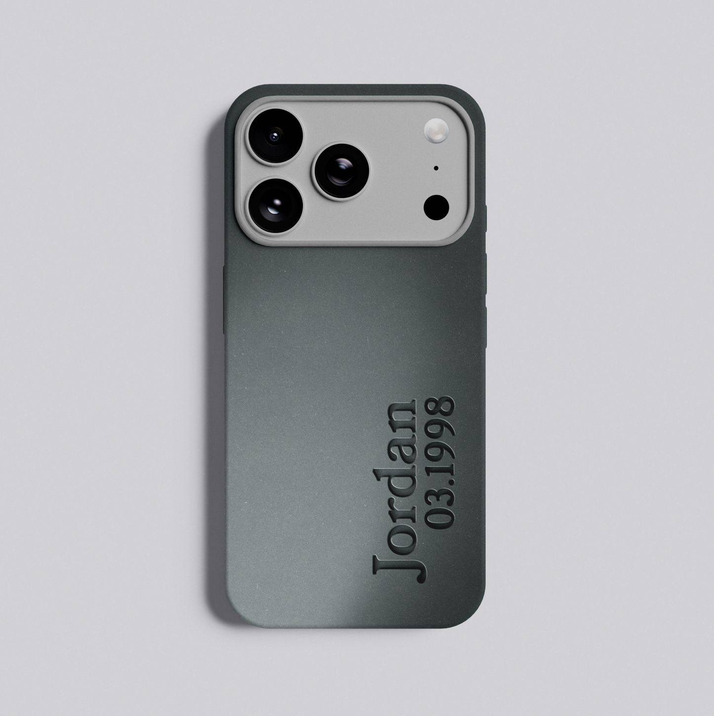 Custom 3D Text Phone Case – Personalized Name & Date Cover for iPhone, Samsung