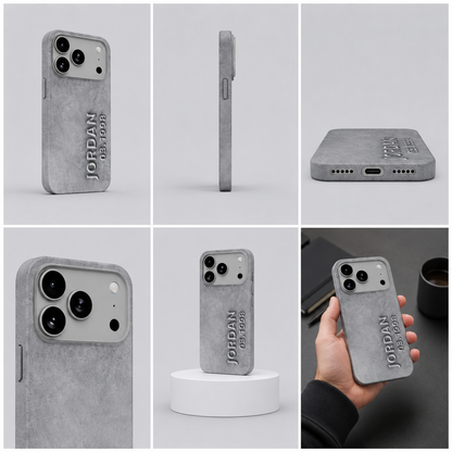 Custom 3D Text Phone Case – Personalized Name & Date Cover for iPhone, Samsung