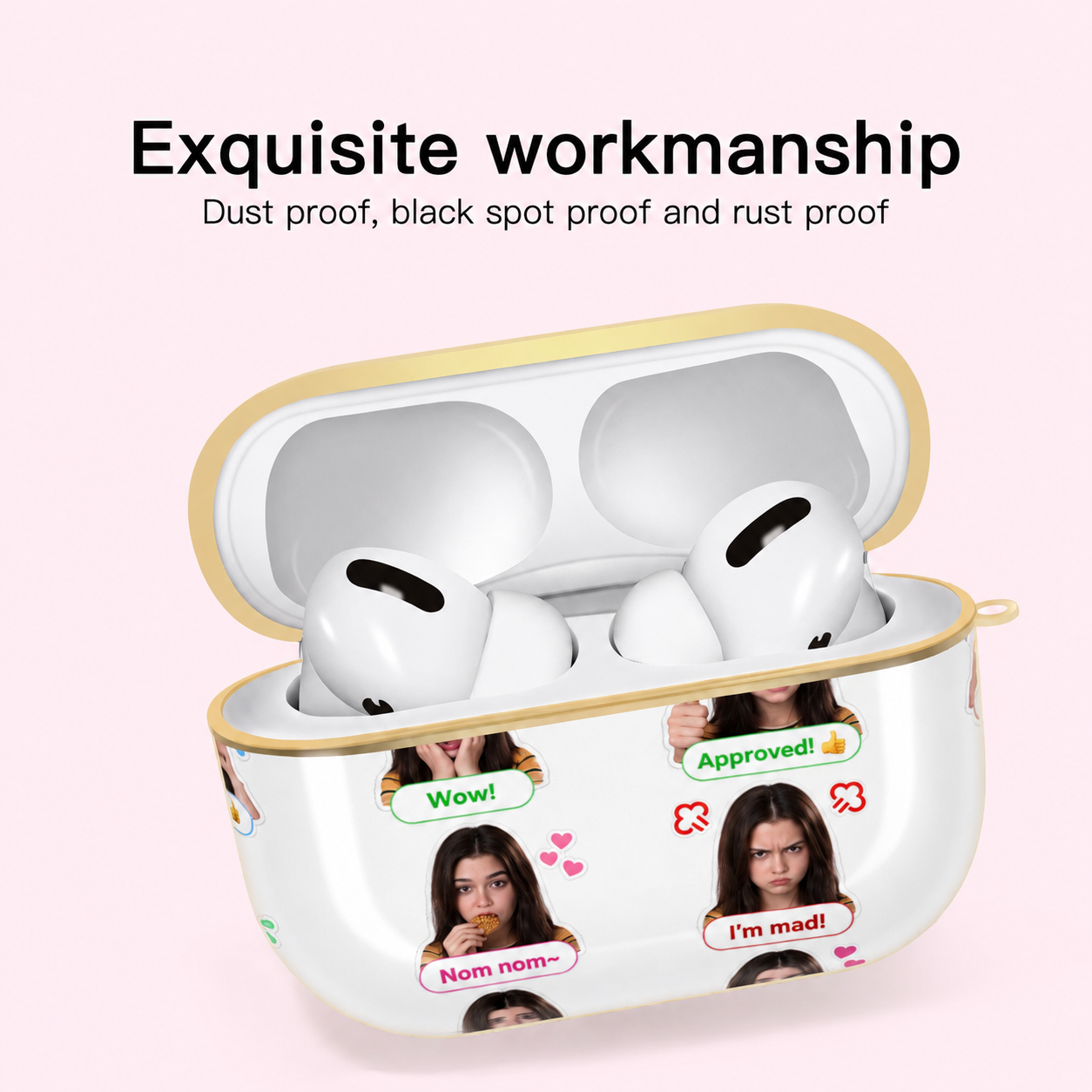 Custom Photo Collage AirPods Case – Personalized Picture Case
