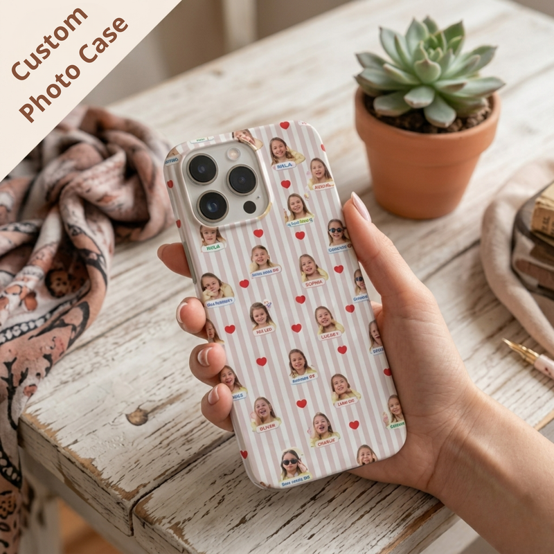 Personalized Photo Collage Case for iPhone, Samsung & AirPods – Custom Picture Case