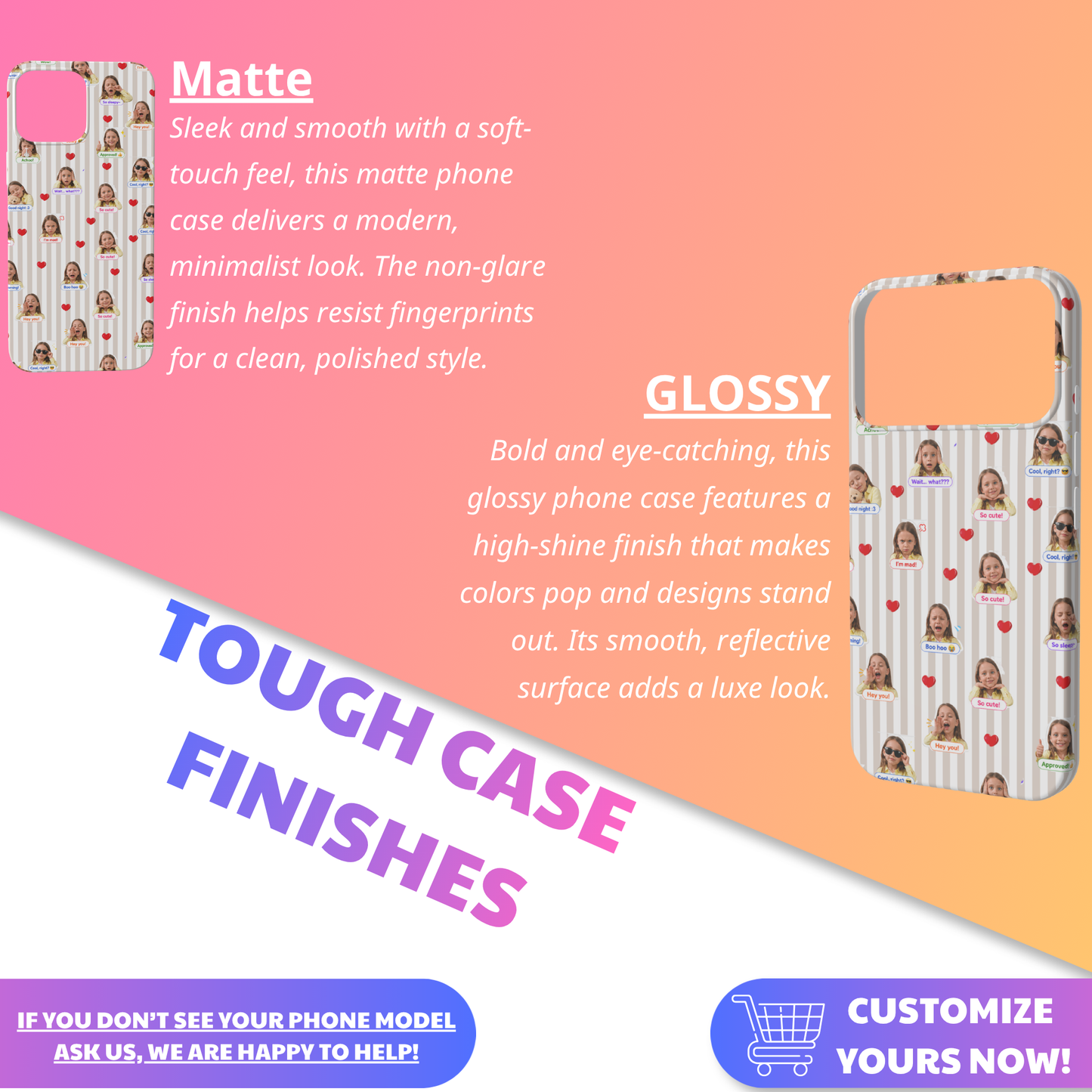 Personalized Photo Collage Case for iPhone, Samsung & AirPods – Custom Picture Case